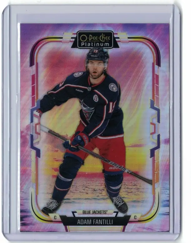 Adam Fantilli Sunset Parallel #57 2025-26 O-Pee-Chee Platinum Hockey Card — front