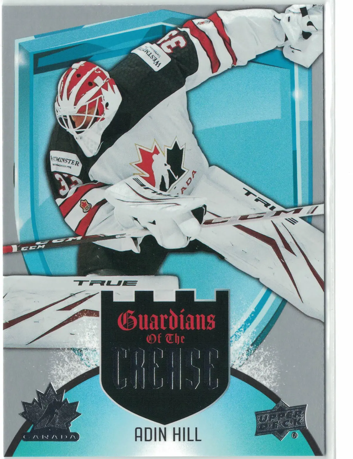 Adin Hill Guardians of the Crease #G-7 2026 Upper Deck Team Canada Hockey Card — front