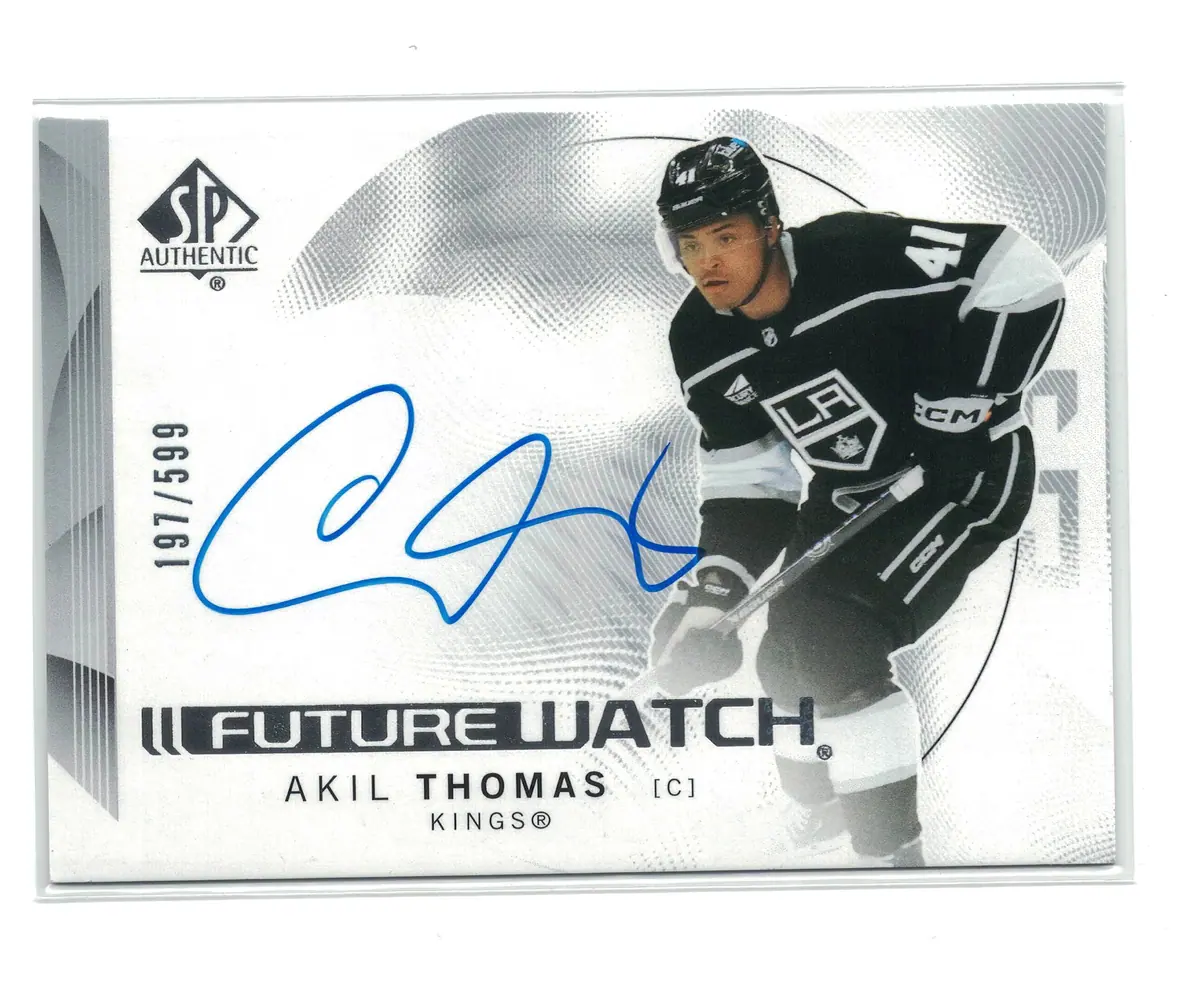 Akil Thomas Future Watch Auto RC 197/599 #130 Kings 2024-25 SP Authentic — front