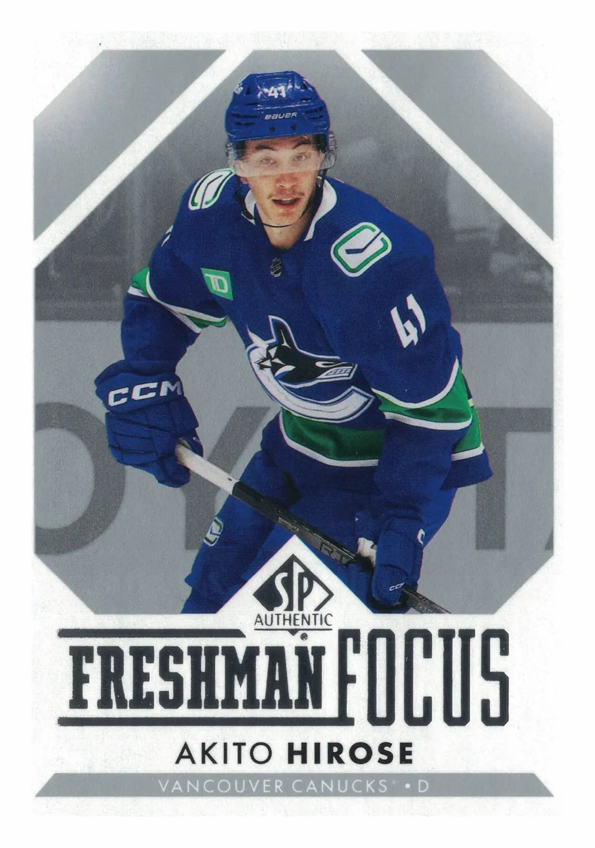 Akito Hirose Freshman Focus #FF-35 2023-24 SP Authentic Hockey Card — front