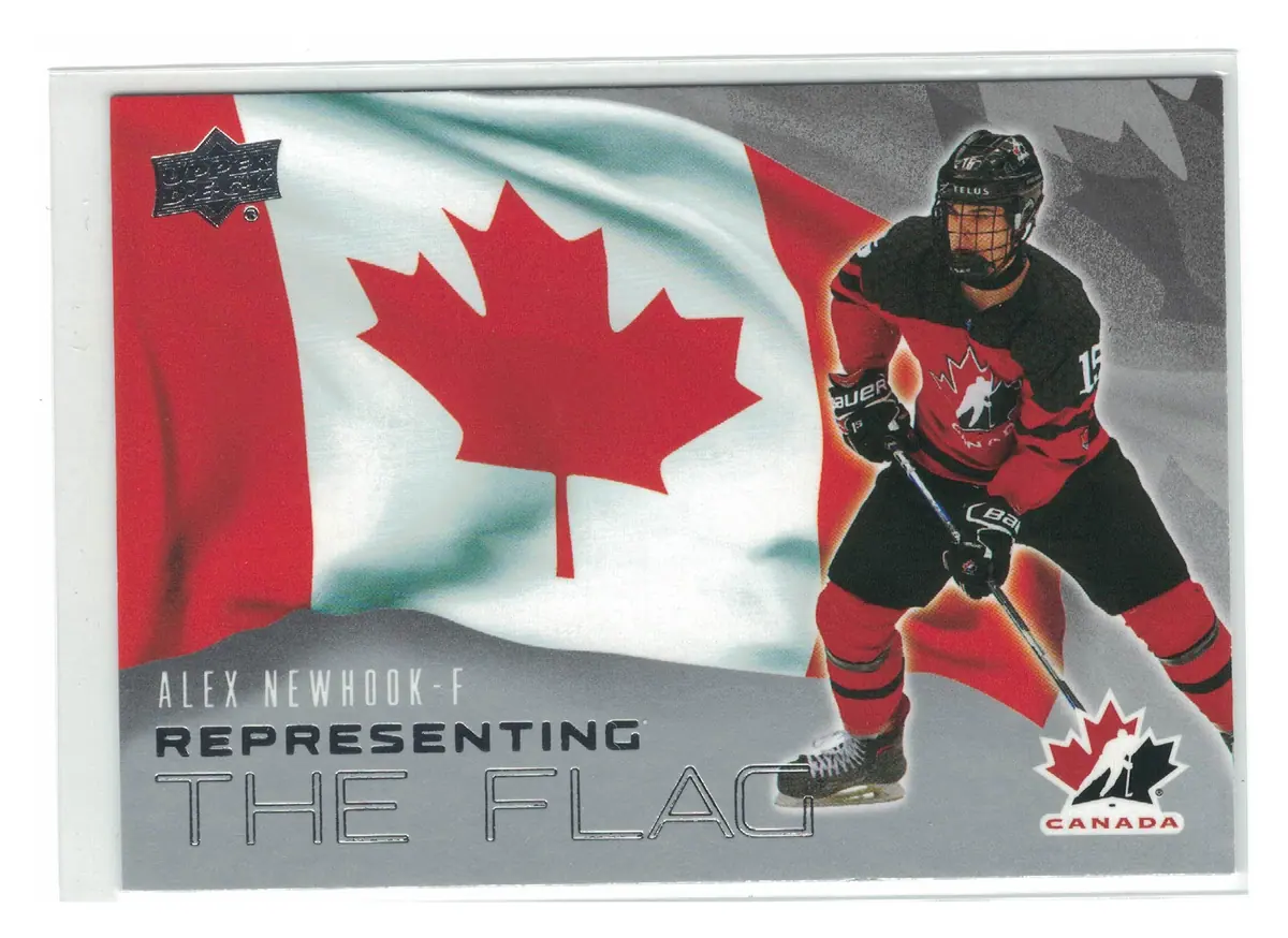 Alex Newhook Representing the Flag #RF-10 2026 UD Team Canada — front