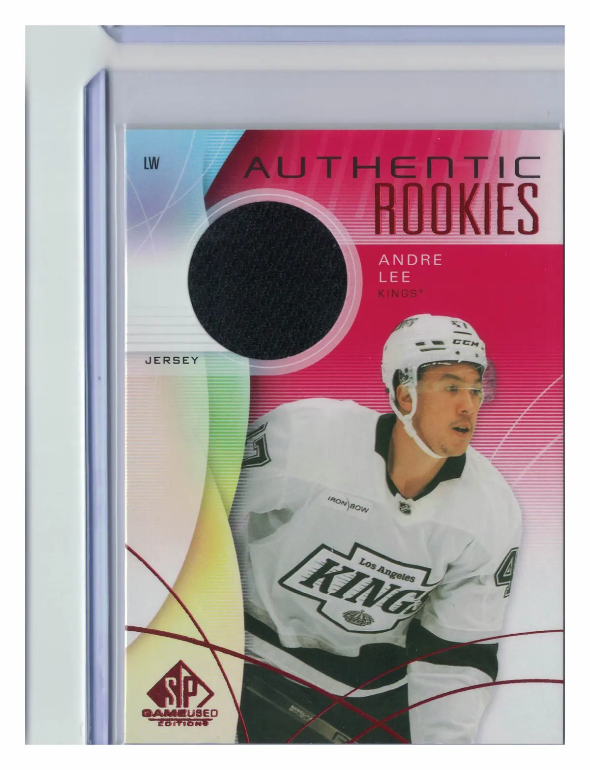 Andre Lee Authentic Rookies RED JERSEY parallel #277 2024-25 UD SP Game Used — front