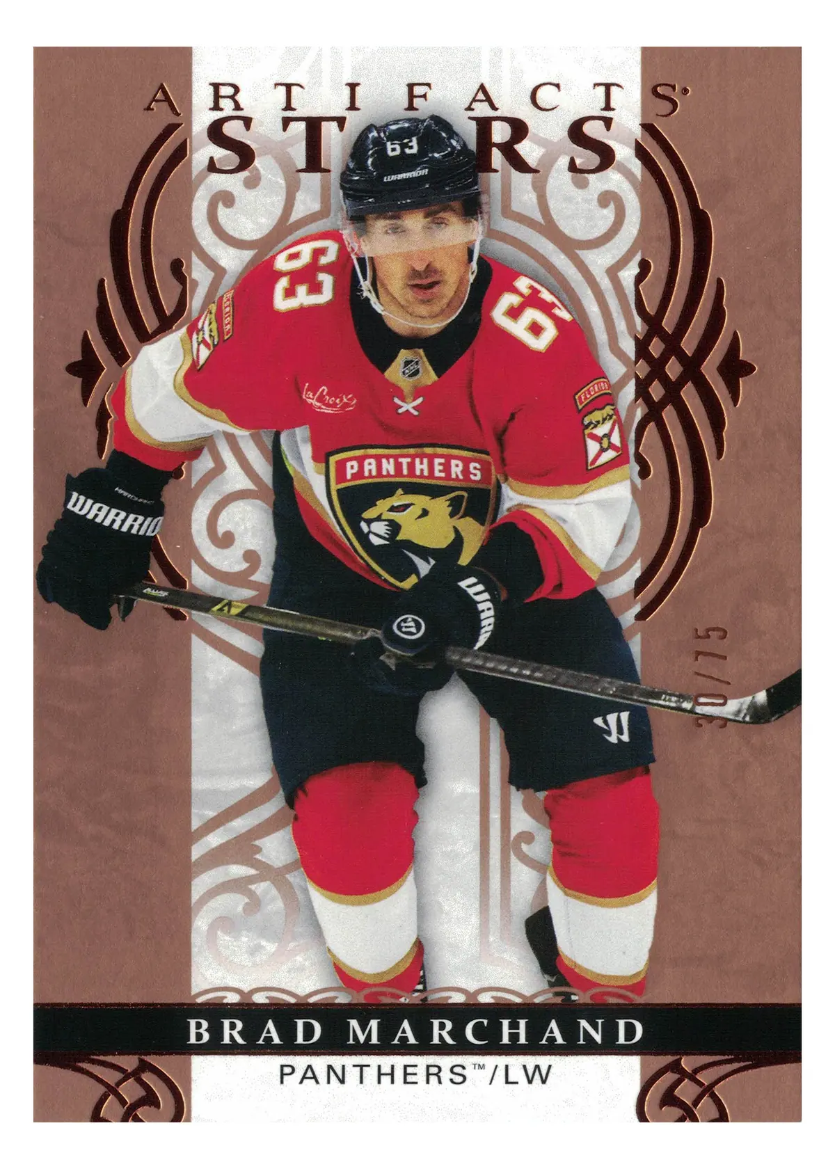 Brad Marchand Stars Copper #149 30/75 2026-27 Upper Deck Artifacts — front