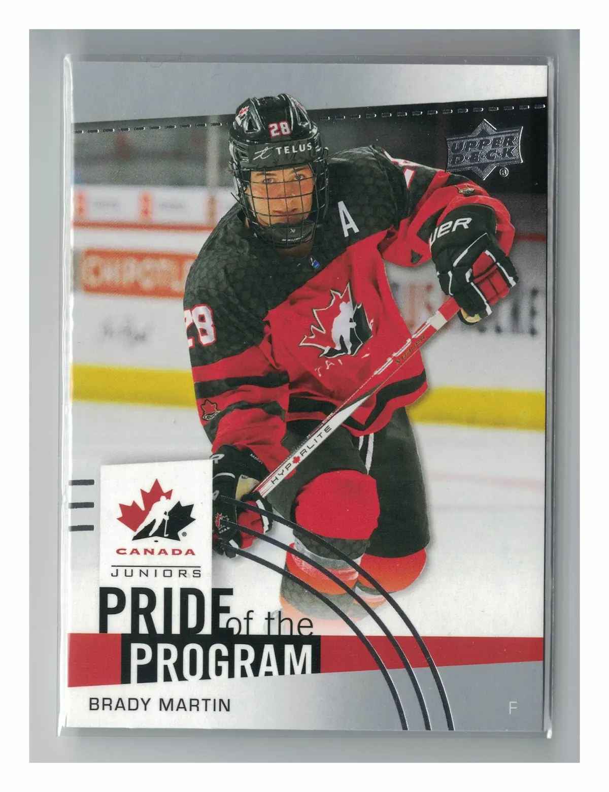 Brady Martin Pride of the Program #90 2025 Team Canada Juniors Hockey Card — front
