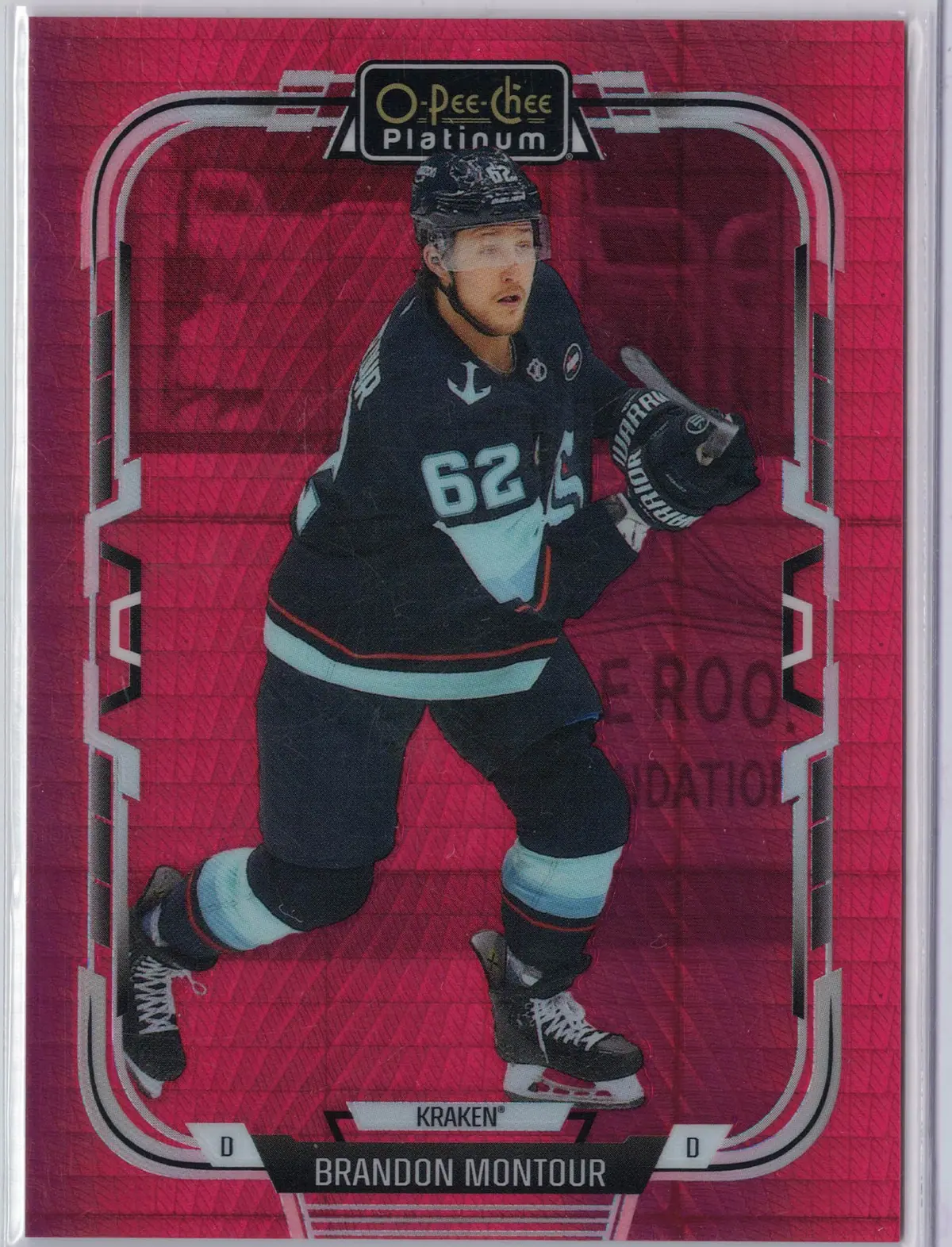 Brandon Montour 2025-26 O-Pee-Chee Platinum Red Prism #147 — front