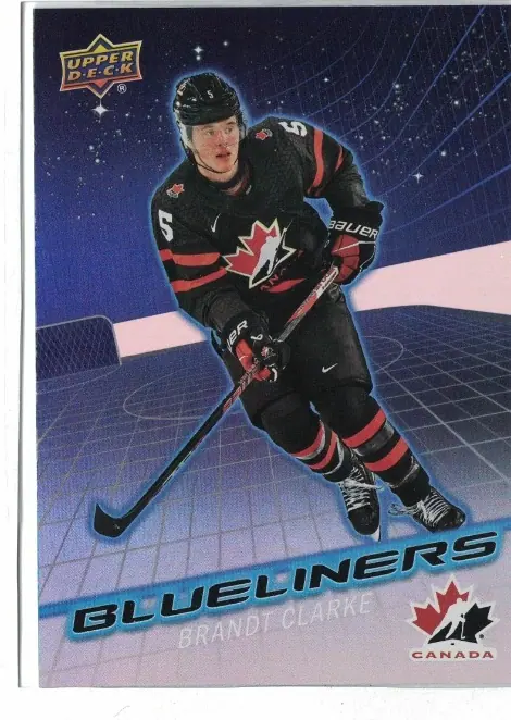 Brandt Clarke 2026 Upper Deck Team Canada Blueliners #BL-1 Hockey Card — front