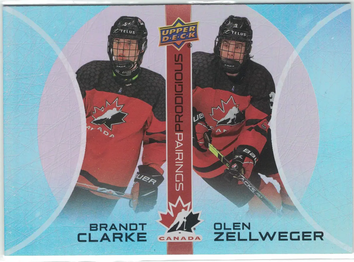 YOU PICK 2026 UD Team Canada Prodigious Pairings Insert Complete Your Set Hockey — front