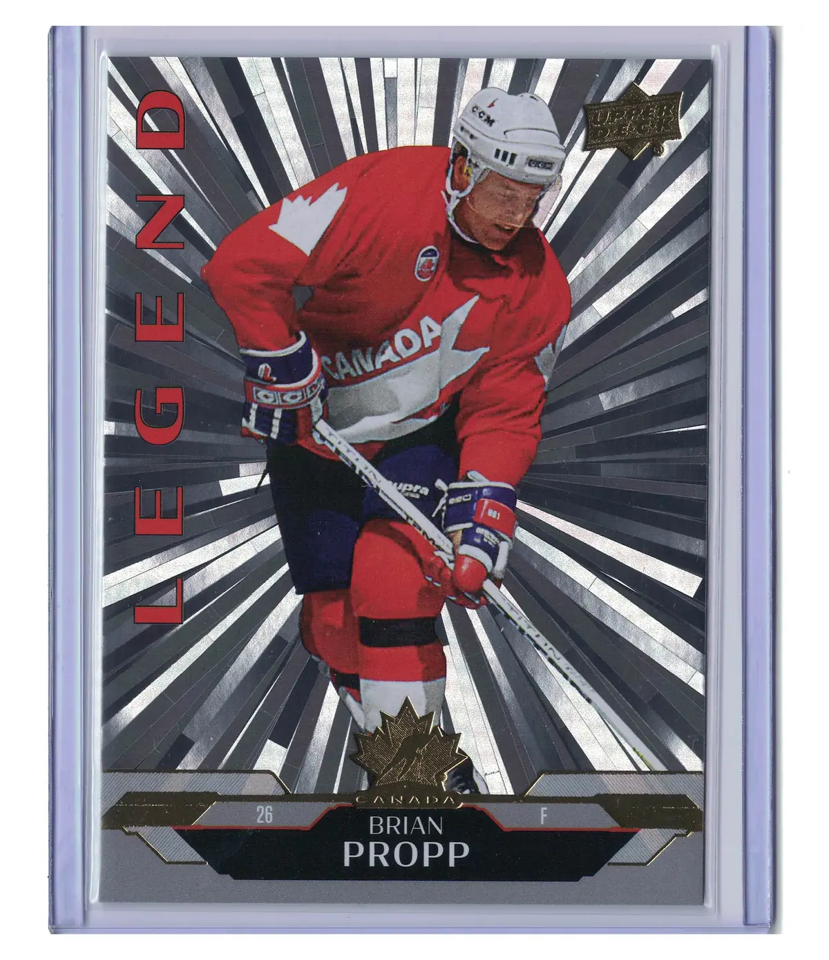Brian Propp Legend Outburst #194 Team Canada 2026 Upper Deck Alumni Hockey Card — front