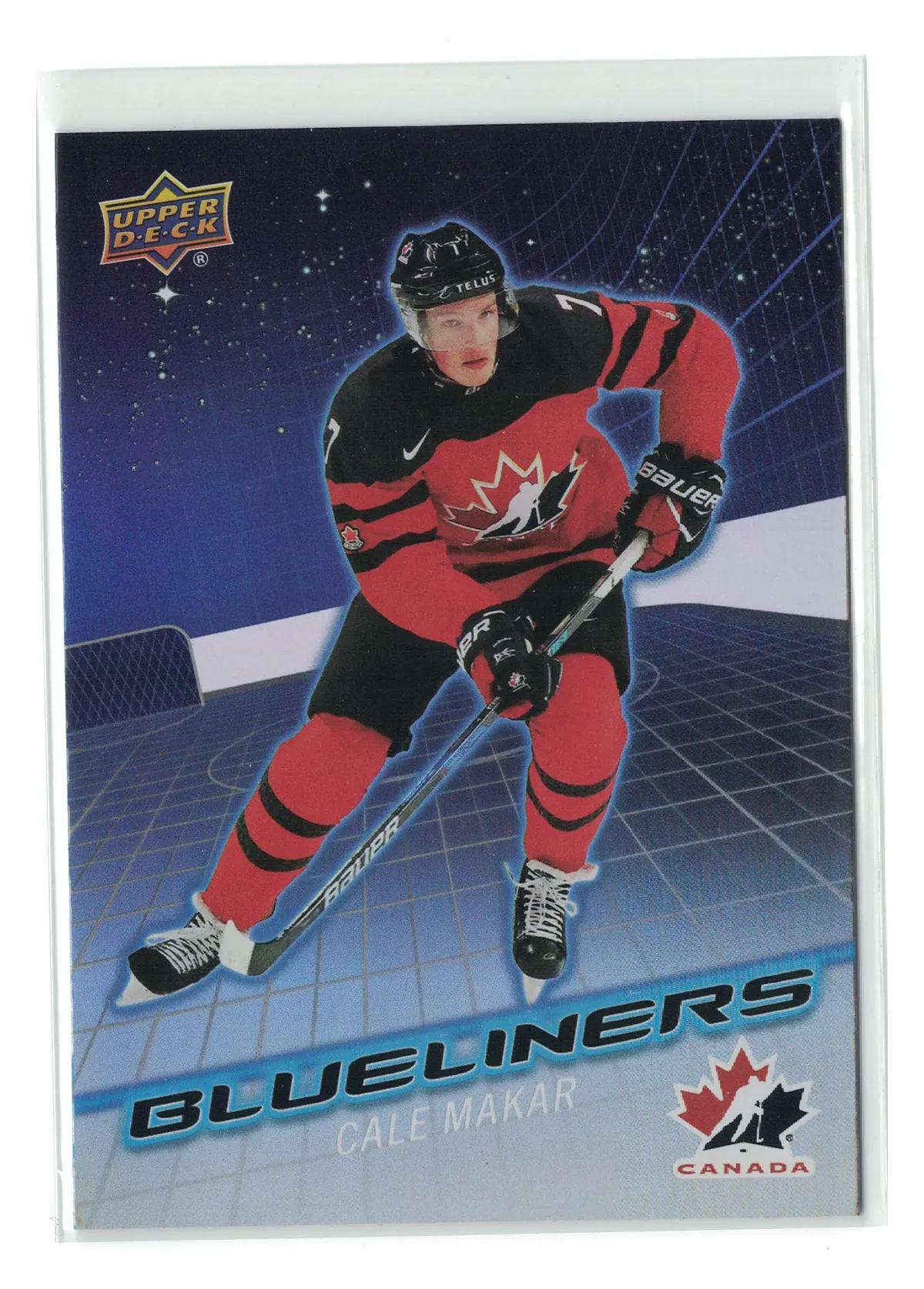 Cale Makar Blueliners #BL-7 2026 UD Team Canada — front