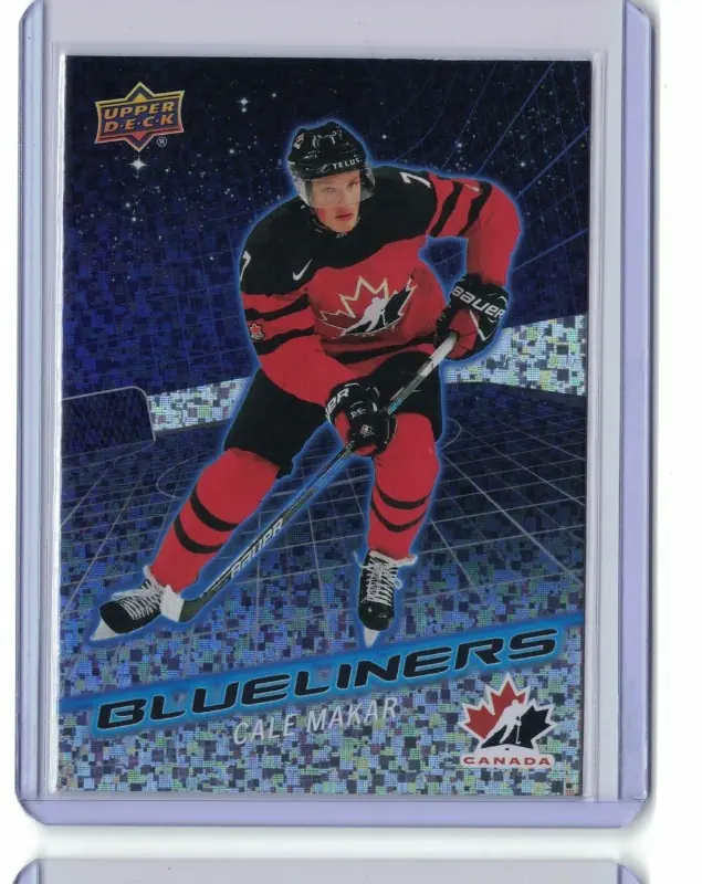 Cale Makar Blueliners Speckle BL-7 Avalanche 2026 Upper Deck Team Canada Hockey — front