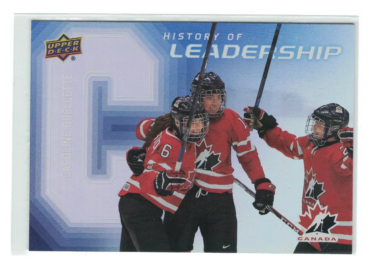 Caroline Ouellette History of Leadership #HL-1 2026 UD Team Canada — front