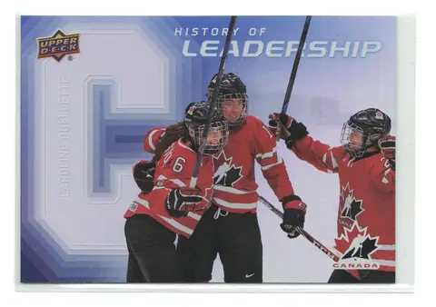 Caroline Ouellette History of Leadership #HL-1 2026 UD Team Canada