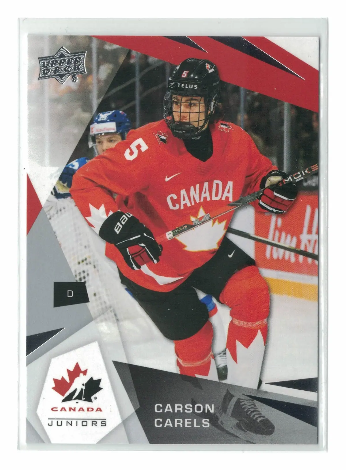 Carson Carels Base #4 2026 Team Canada Juniors Hockey Card — front