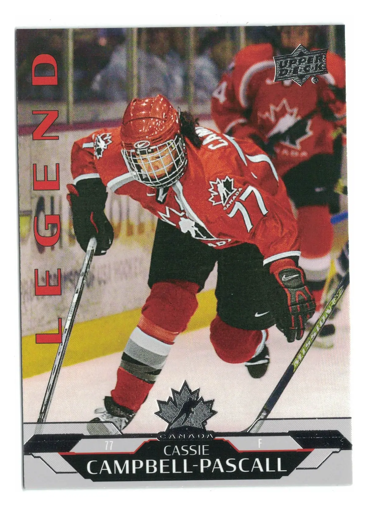 Cassie Campbell-Pascall Legend #198 2026 UD Team Canada — front