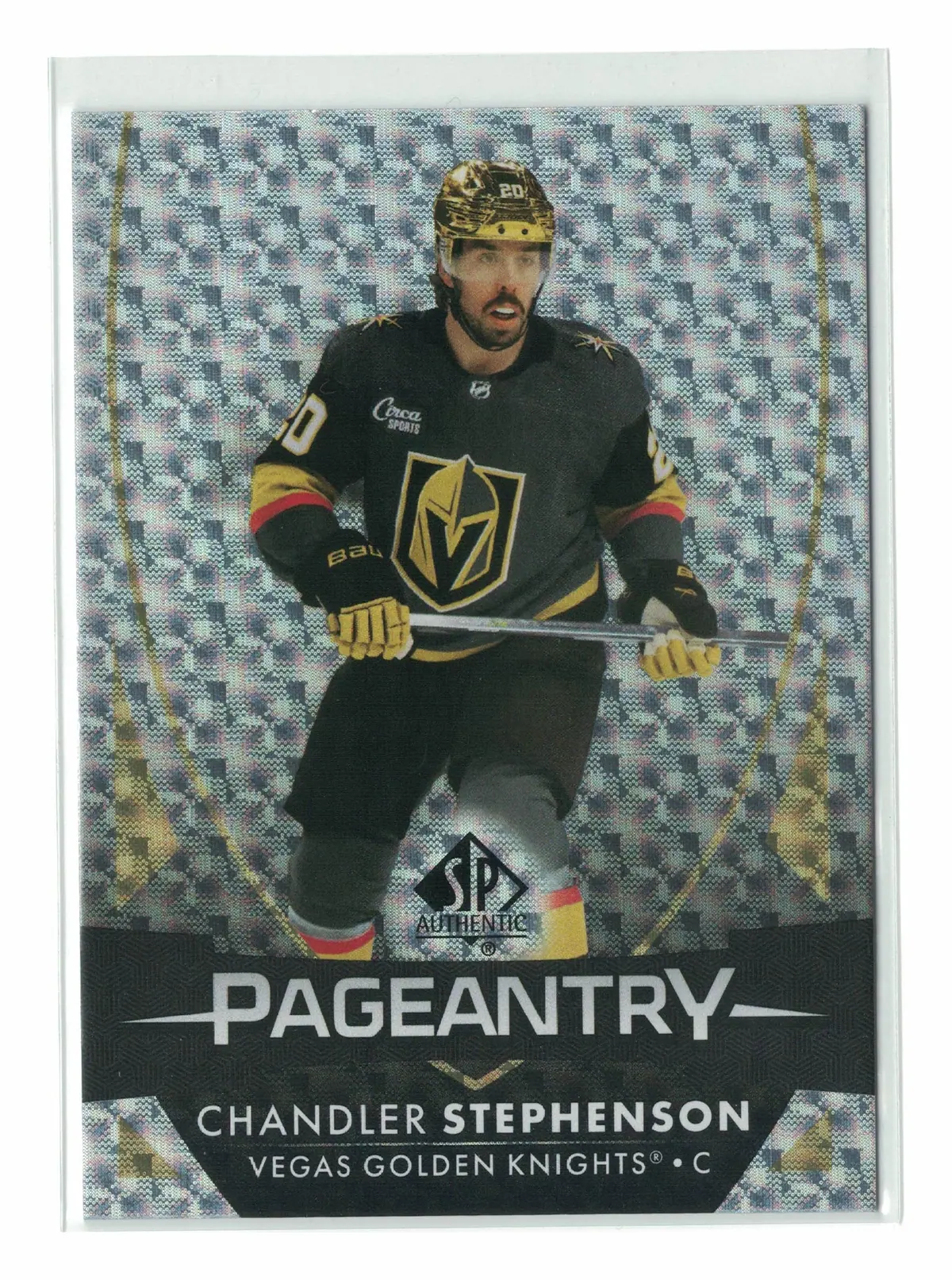 Chandler Stephenson Pageantry #P-38 2023-24 SP Authentic Hockey Card — front