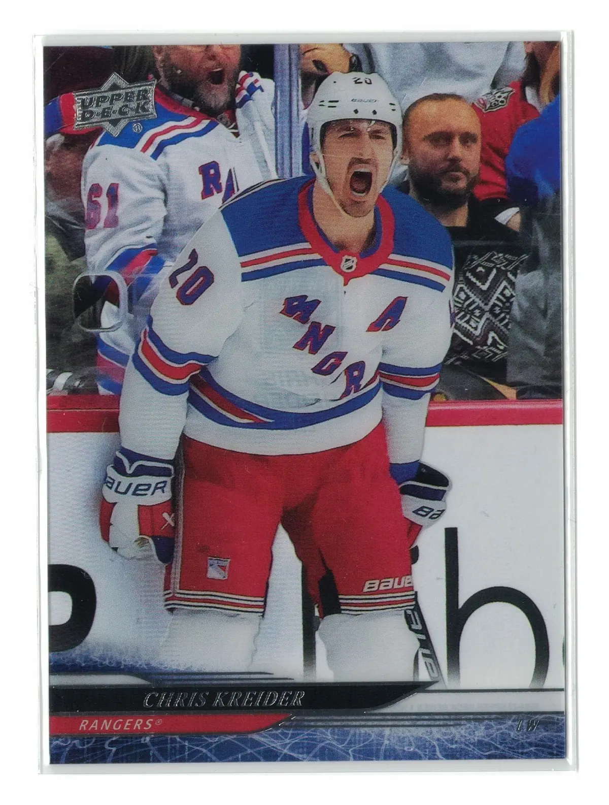 Chris Kreider Clear Cut #127 2024-25 Upper Deck Series 1 Hockey Card — front