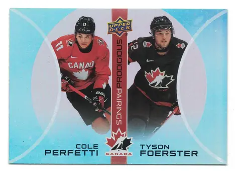 Cole Perfetti / Tyson Foerster Prodigious Pairings #PP-9 2026 UD Team Canada