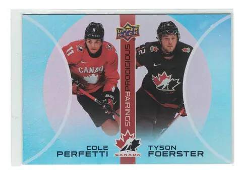 Cole Perfetti / Tyson Foerster Prodigious Pairings #PP-9 2026 UD Team Canada