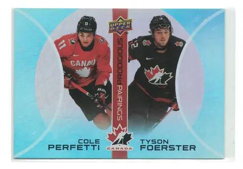Cole Perfetti / Tyson Foerster Prodigious Pairings #PP-9 2026 UD Team Canada
