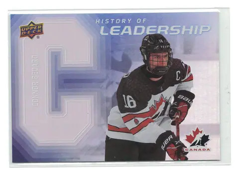Connor Bedard History of Leadership #HL-19 2026 UD Team Canada