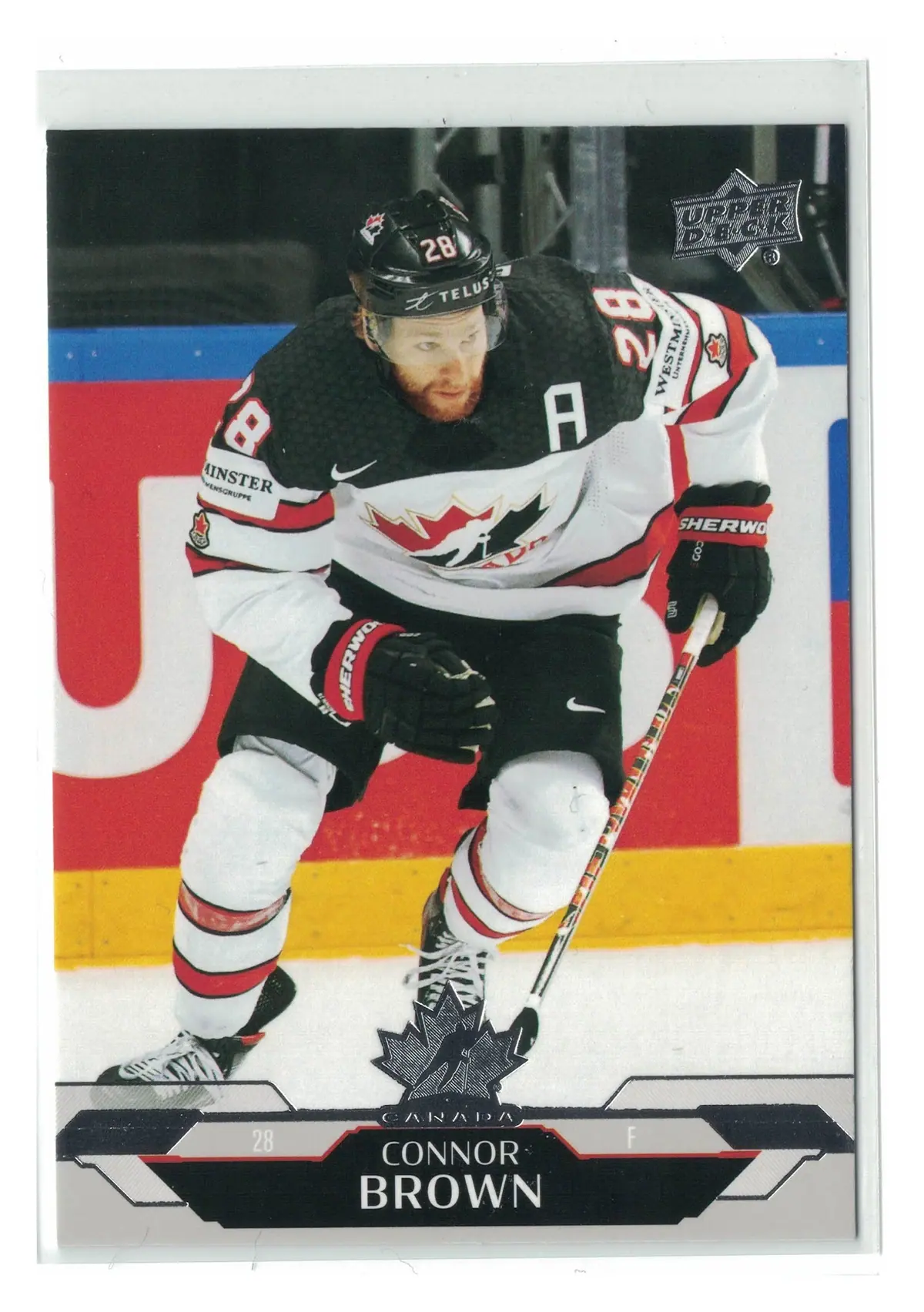 Connor Brown Base #83 2026 UD Team Canada — front