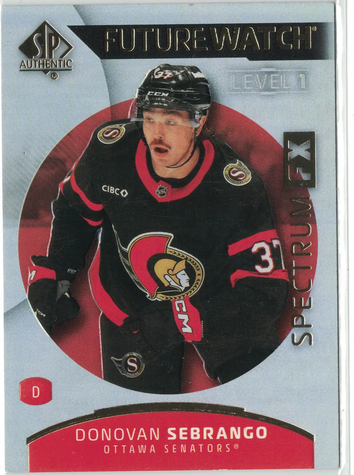 Donovan Sebrango 2025-26 SP Authentic Future Watch Spectrum FX (Level 1) #S-44 — front