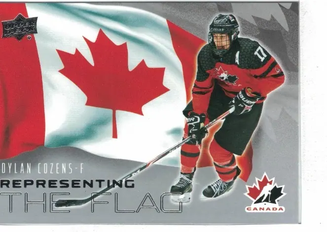 Dylan Cozens 2026 Upper Deck Team Canada Representing the Flag #RF-33 — front