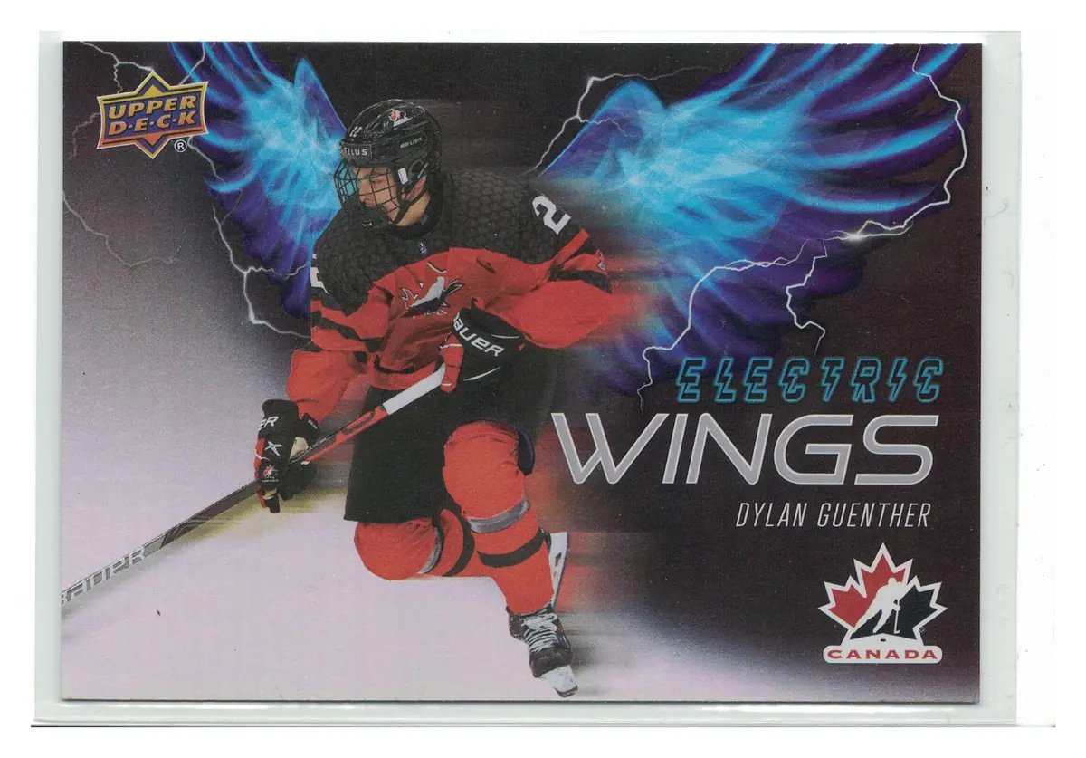 Dylan Guenther Electric Wings #EW-16 2026 UD Team Canada — front