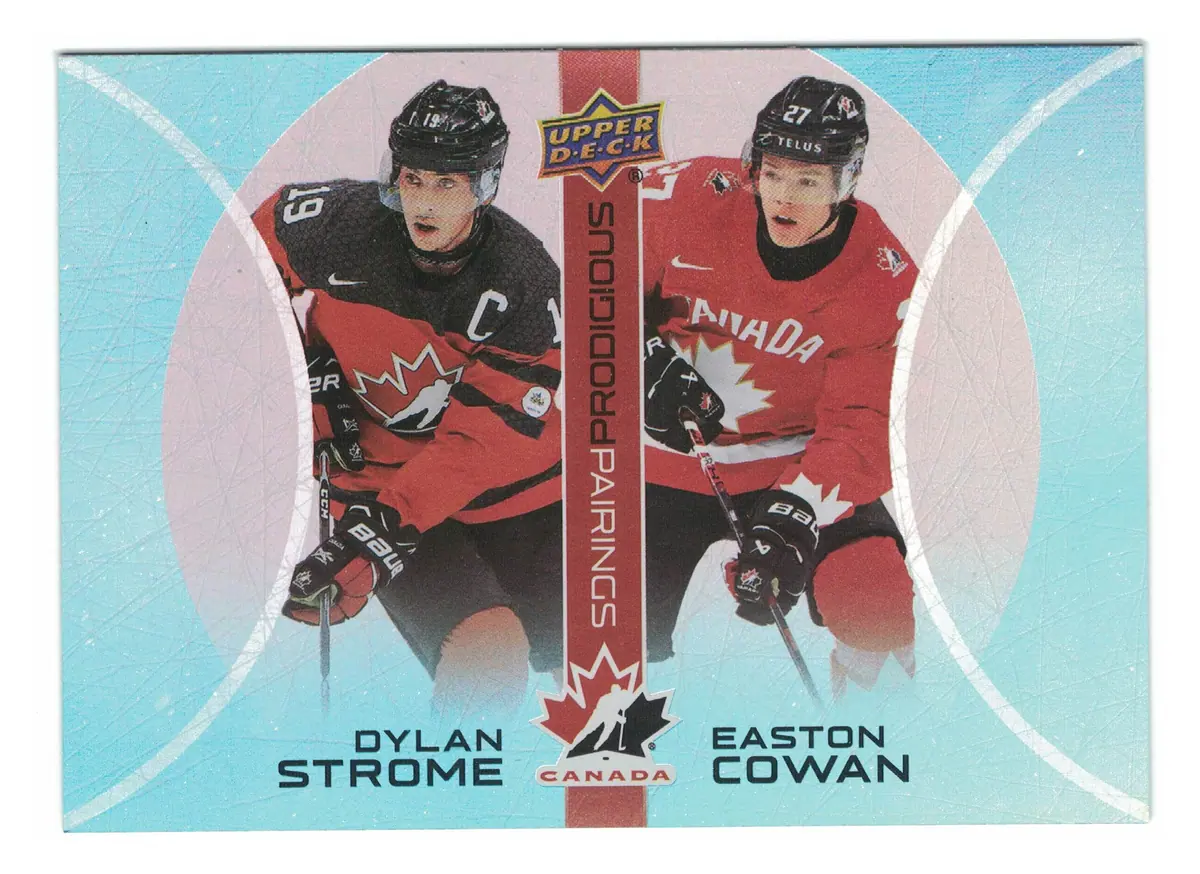 Dylan Strome / Easton Cowan Prodigious Pairings #PP-5 2026 UD Team Canada — front