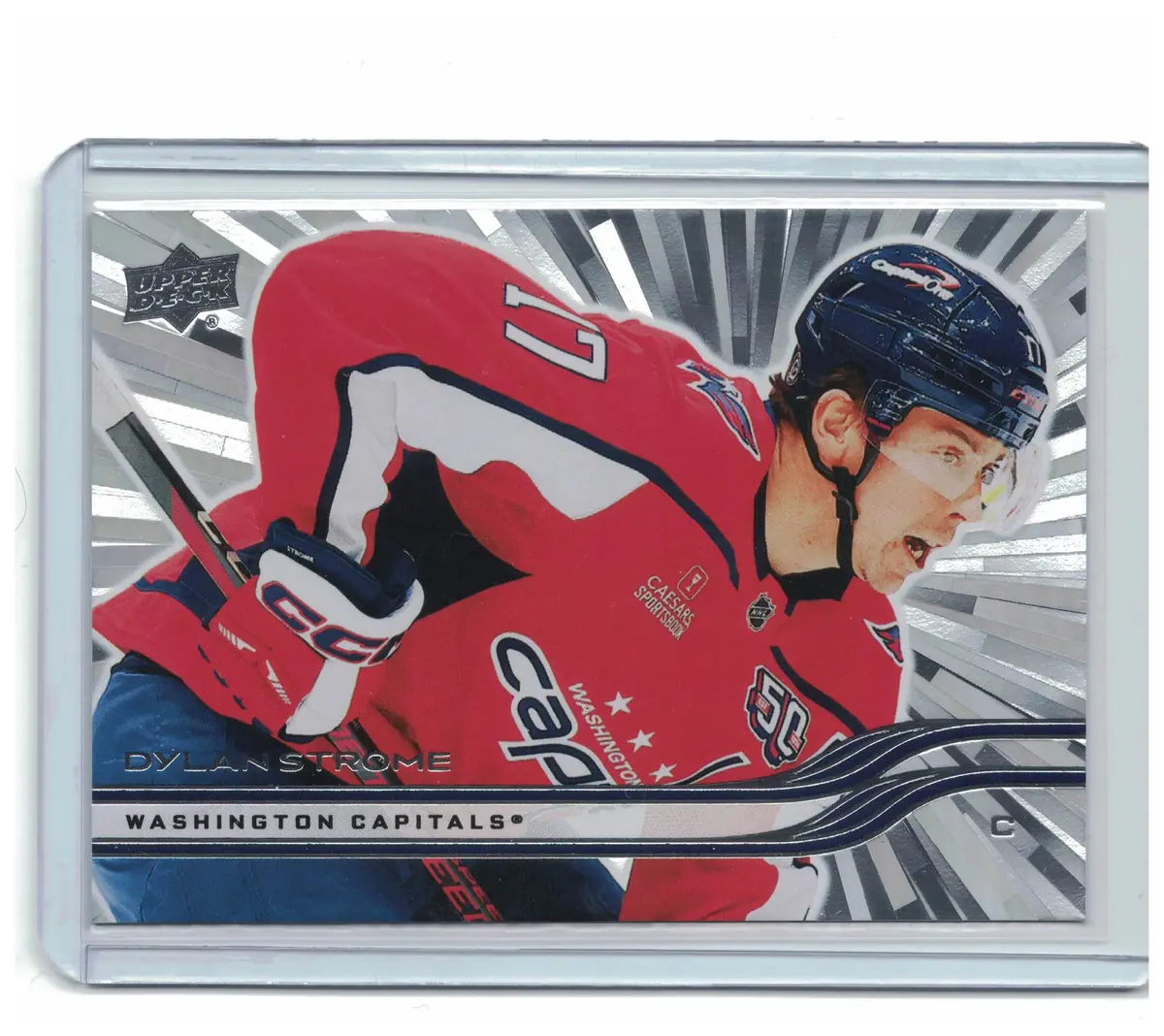 Dylan Strome 2025-26 Upper Deck Series 1 Outburst Silver #190 Capitals — front