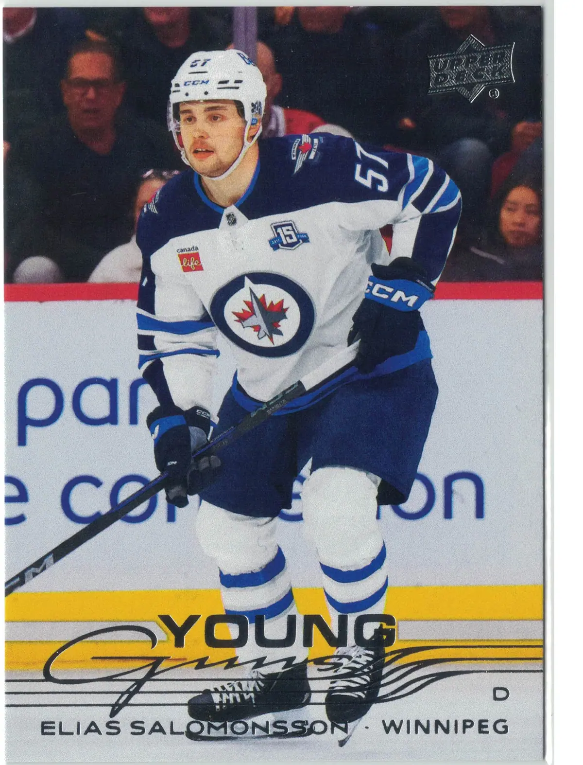 Elias Salomonsson Young Guns #736 2025-26 Upper Deck Extended Series Hockey Card — front