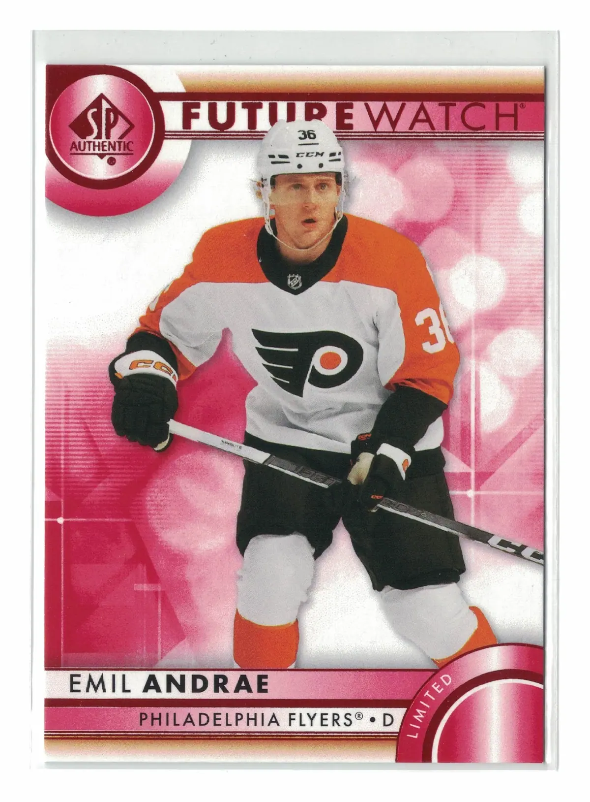 Emil Andrae Future Watch #182 2023-24 SP Authentic Hockey Card — front