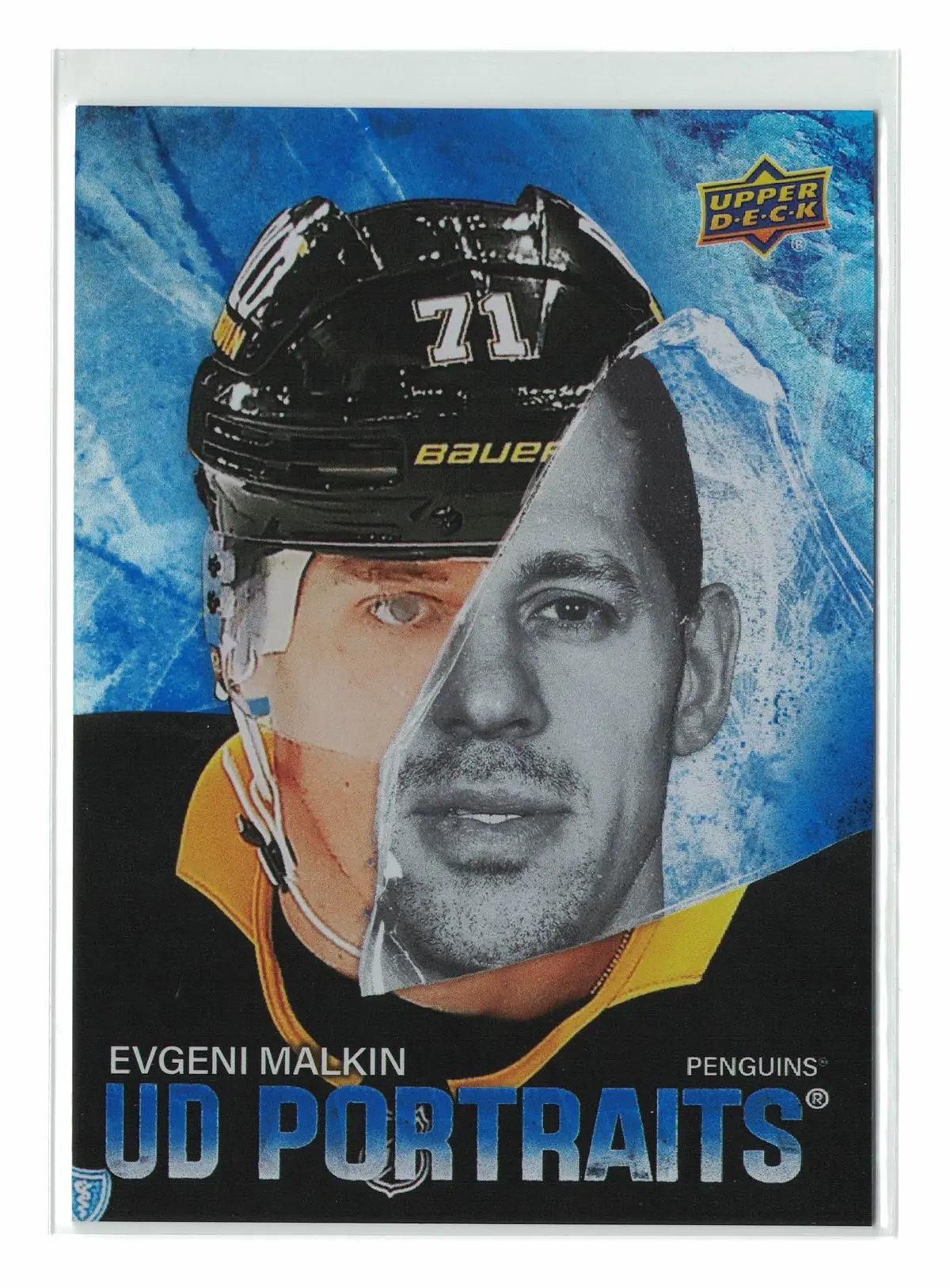 Evgeni Malkin UD Portraits #P-21 2025-26 Upper Deck Series 1 Hockey Card — front