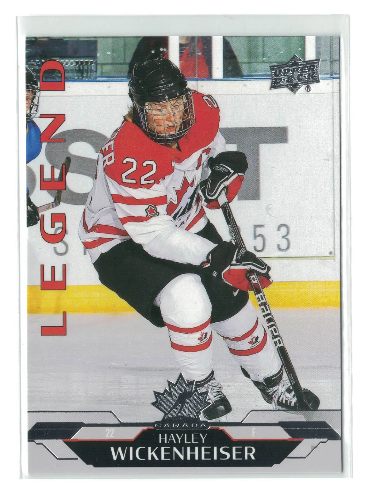 Hayley Wickenheiser Legend #177 2026 UD Team Canada Hockey Card — front
