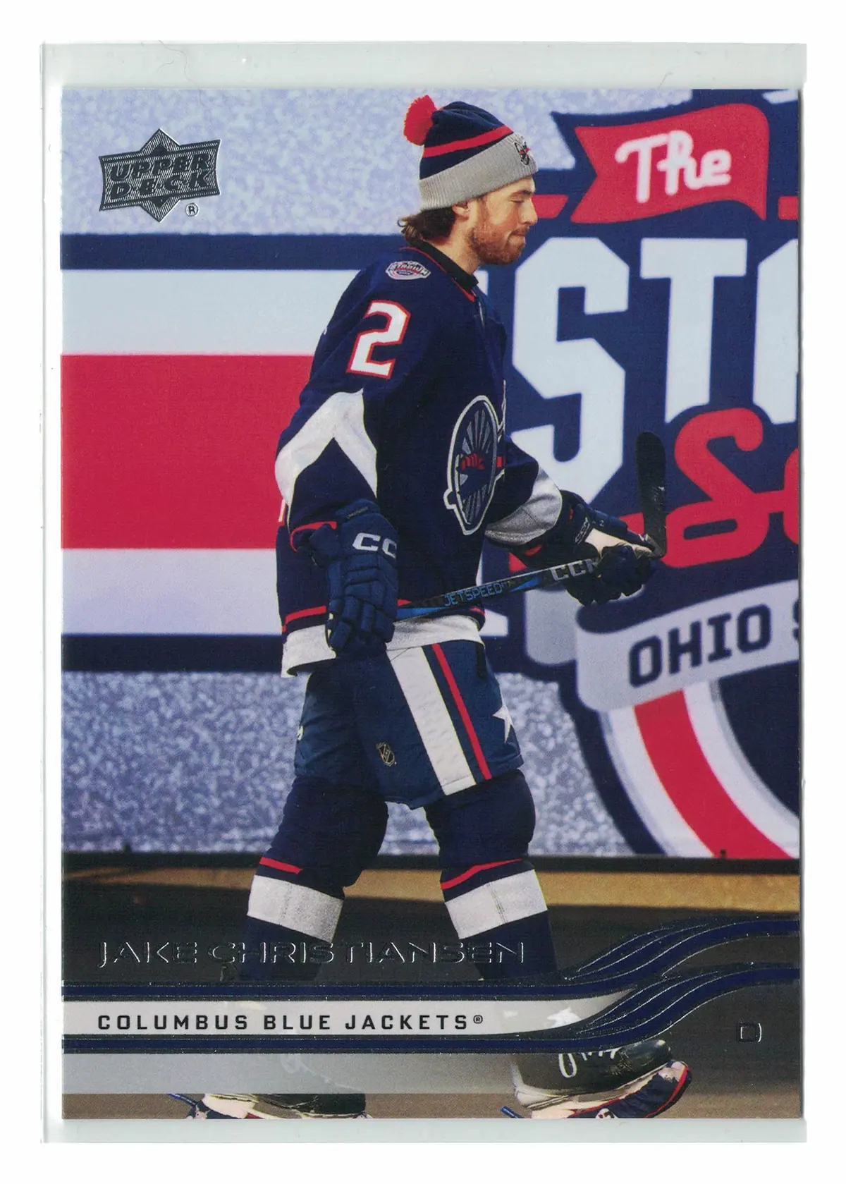 Jake Christiansen Outdoor Photo Variation #534 Hockey Card — front