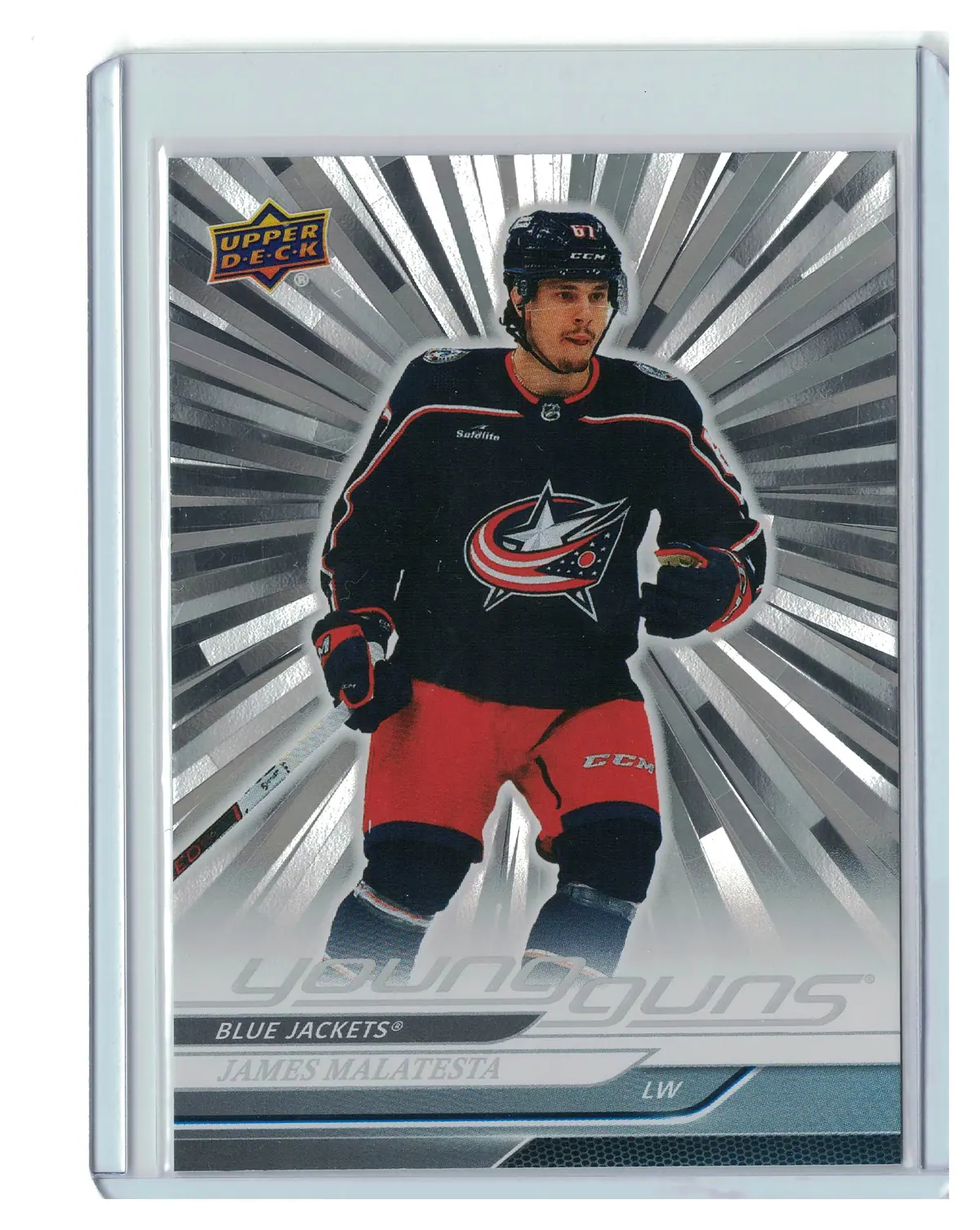 James Malatesta Young Guns Outburst #219 2024-25 Upper Deck Series 1 Hockey Card — front