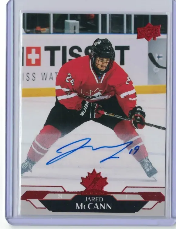 Jared McCann Auto #76 Kraken 2026 Upper Deck Team Canada Autograph Hockey — front