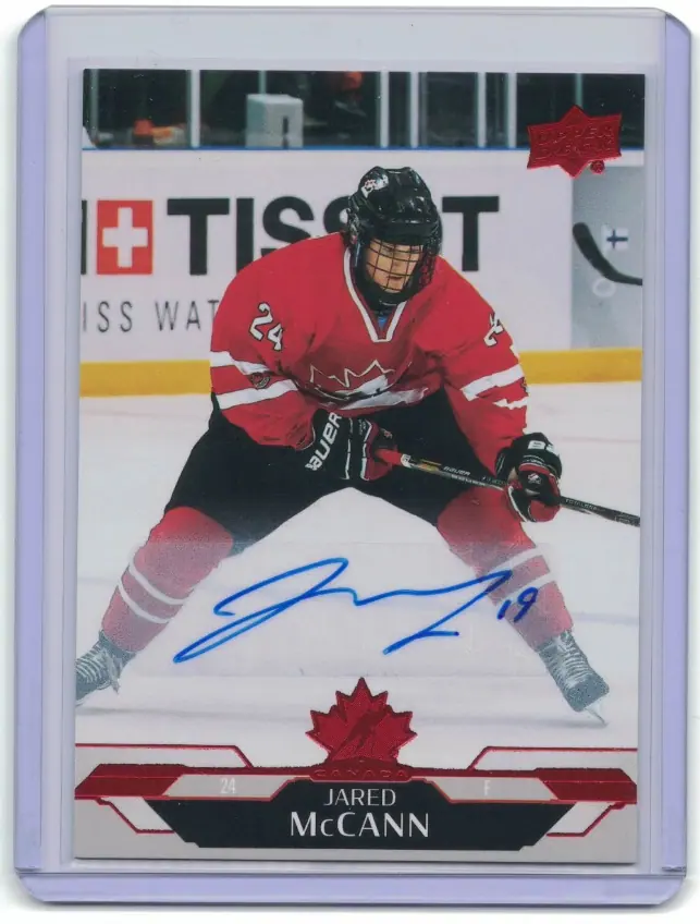 Jared McCann Auto #76 Kraken 2026 Upper Deck Team Canada Autograph Hockey — front