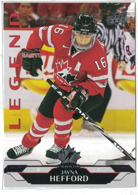 Jayna Hefford 2026 Upper Deck Team Canada Legend 190 Hockey Card — front