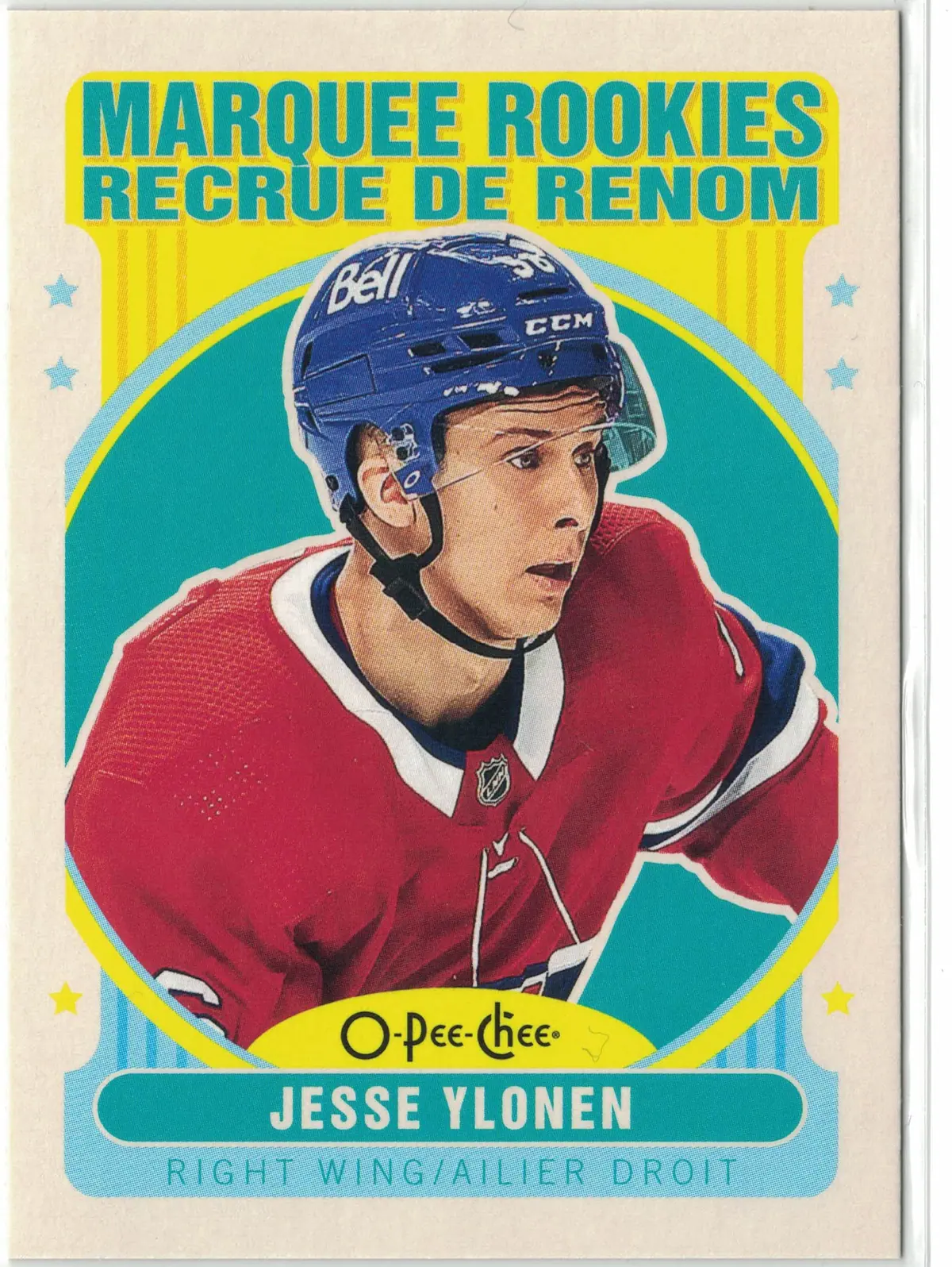 Jesse Ylonen 2021-22 O-Pee-Chee Marquee Rookies #646 — front