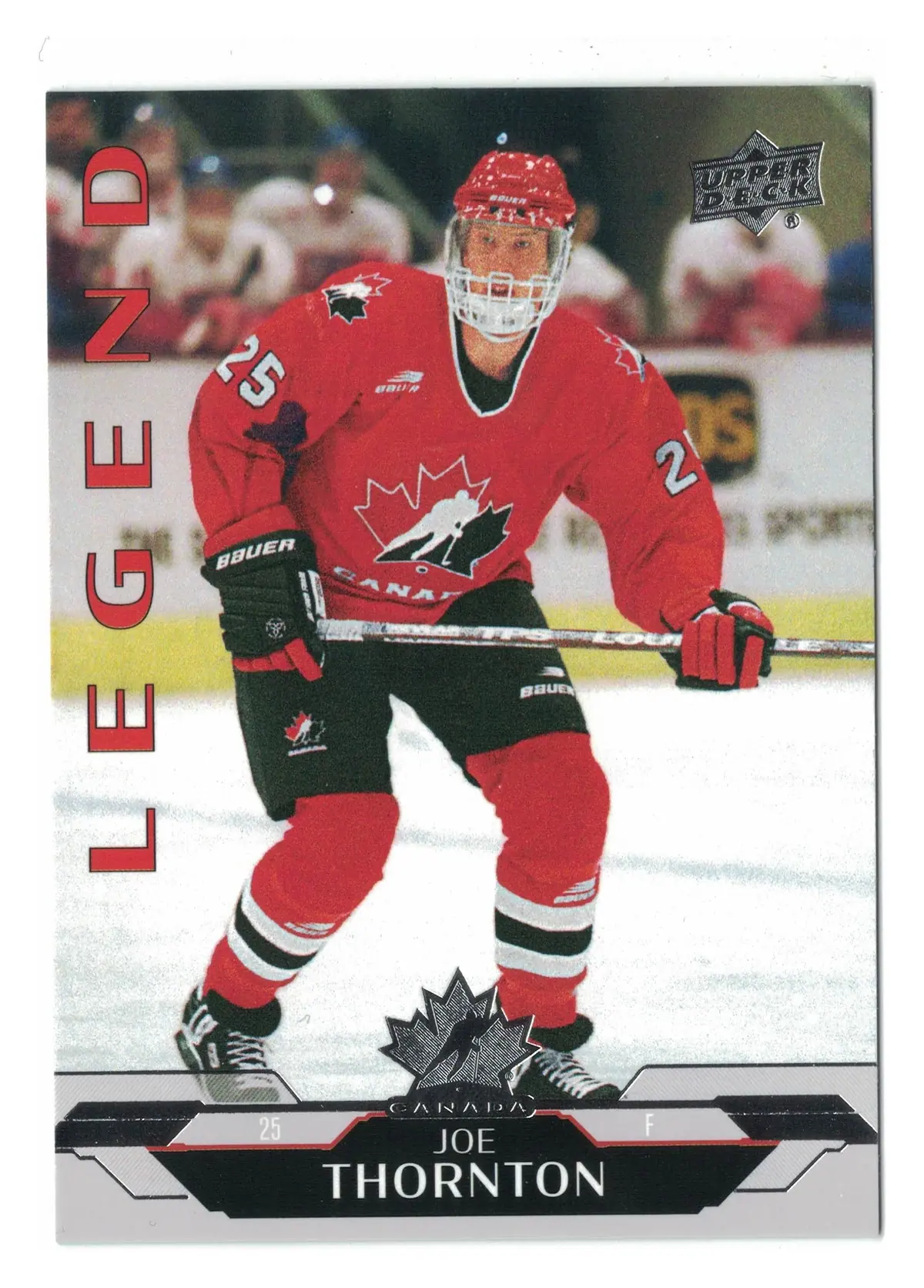 Joe Thornton Legend #165 2026 UD Team Canada — front