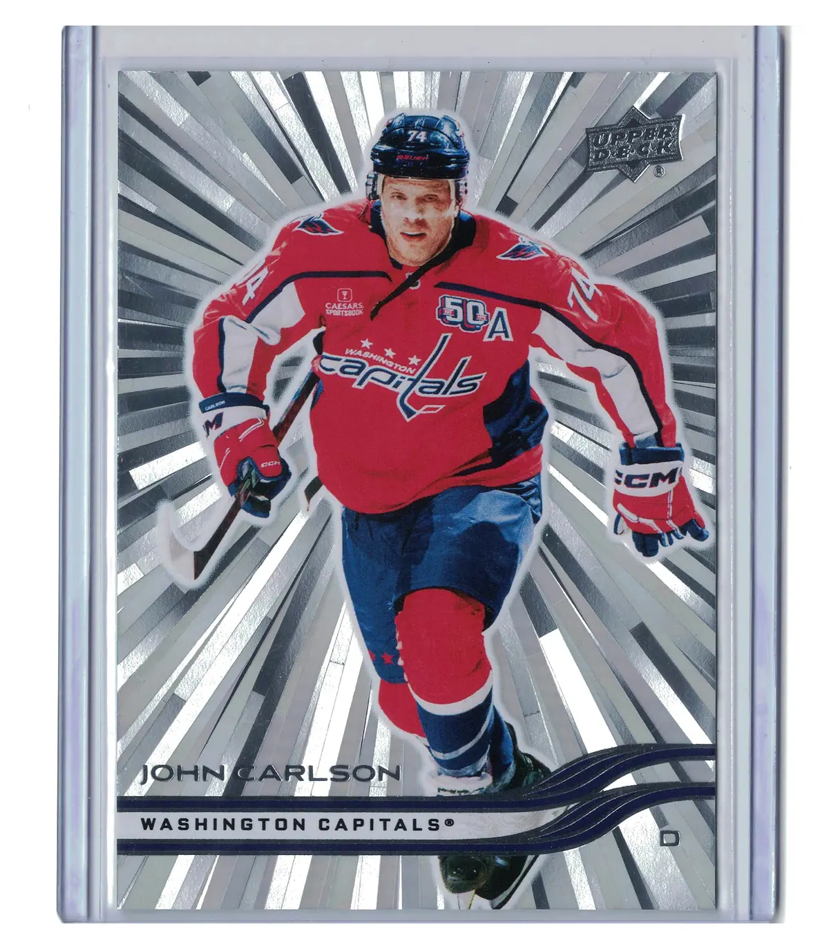 John Carlson Outburst #439 2025-26 Upper Deck Series 2 Hockey Card — front