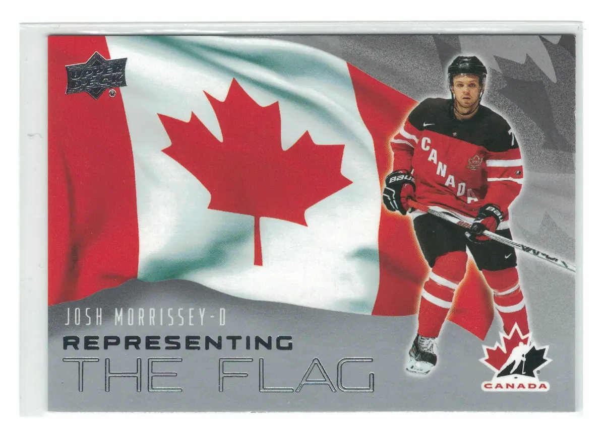 Josh Morrissey Representing the Flag #RF-12 2026 UD Team Canada — front