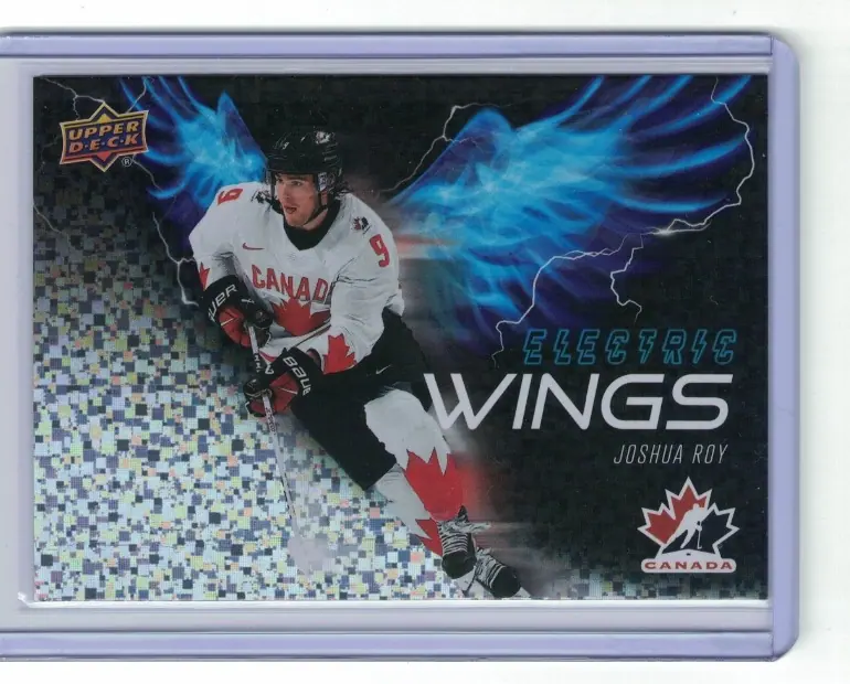 Joshua Roy 2026 Upper Deck Team Canada Electric Wings Speckle #EW-6 Hockey Card — front