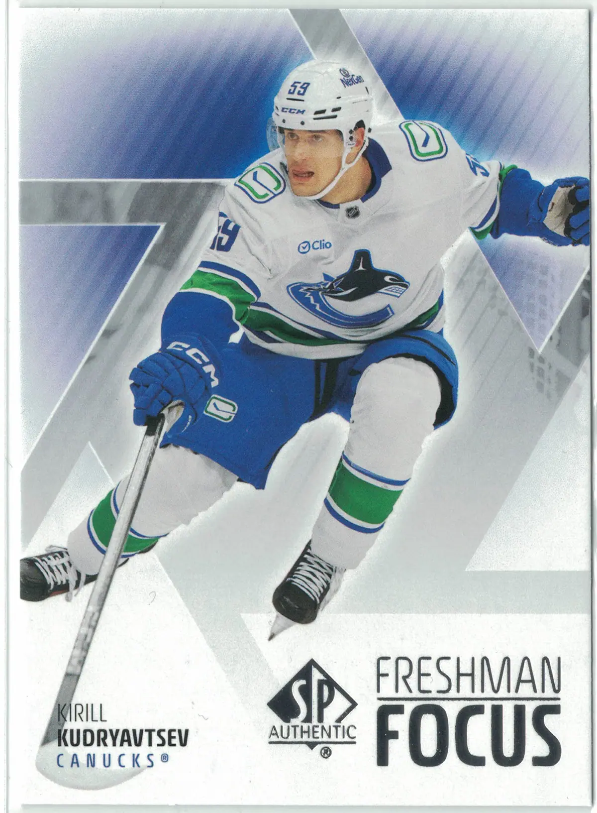 Kirill Kudryavtsev 2025-26 SP Authentic Freshman Focus #FF-8 Vancouver Canucks — front