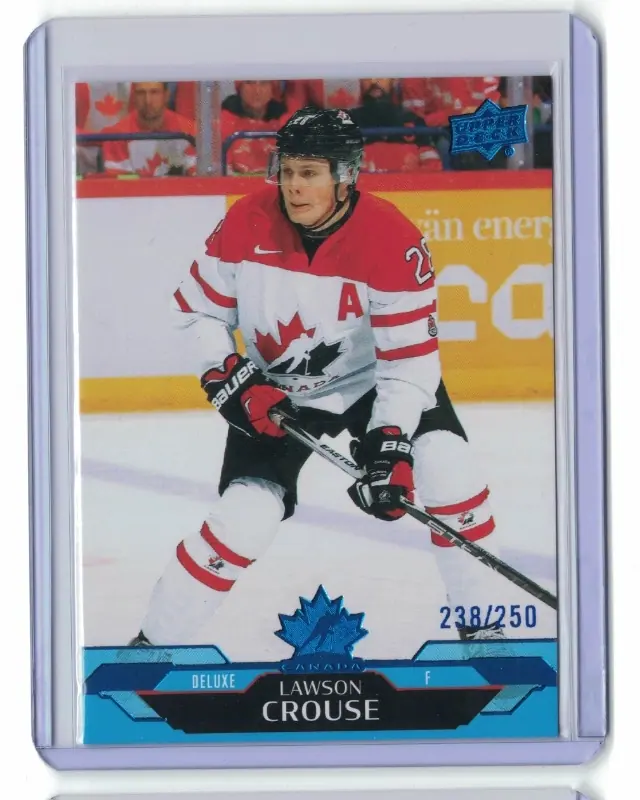 Lawson Crouse Deluxe 238/250 #45 2026 UD Team Canada Hockey Card — front