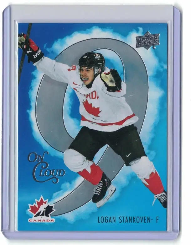 Logan Stankoven On Cloud Nine CN-5 Stars 2026 UD Team Canada Insert Card — front