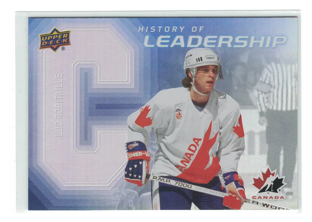 Luc Robitaille History of Leadership #HL-4 2026 UD Team Canada — front