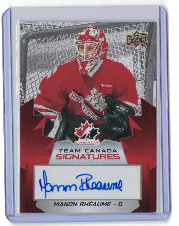 Manon Rheaume Team Canada Signatures Auto #TCS-MR 2026 UD Team Canada Autograph — front