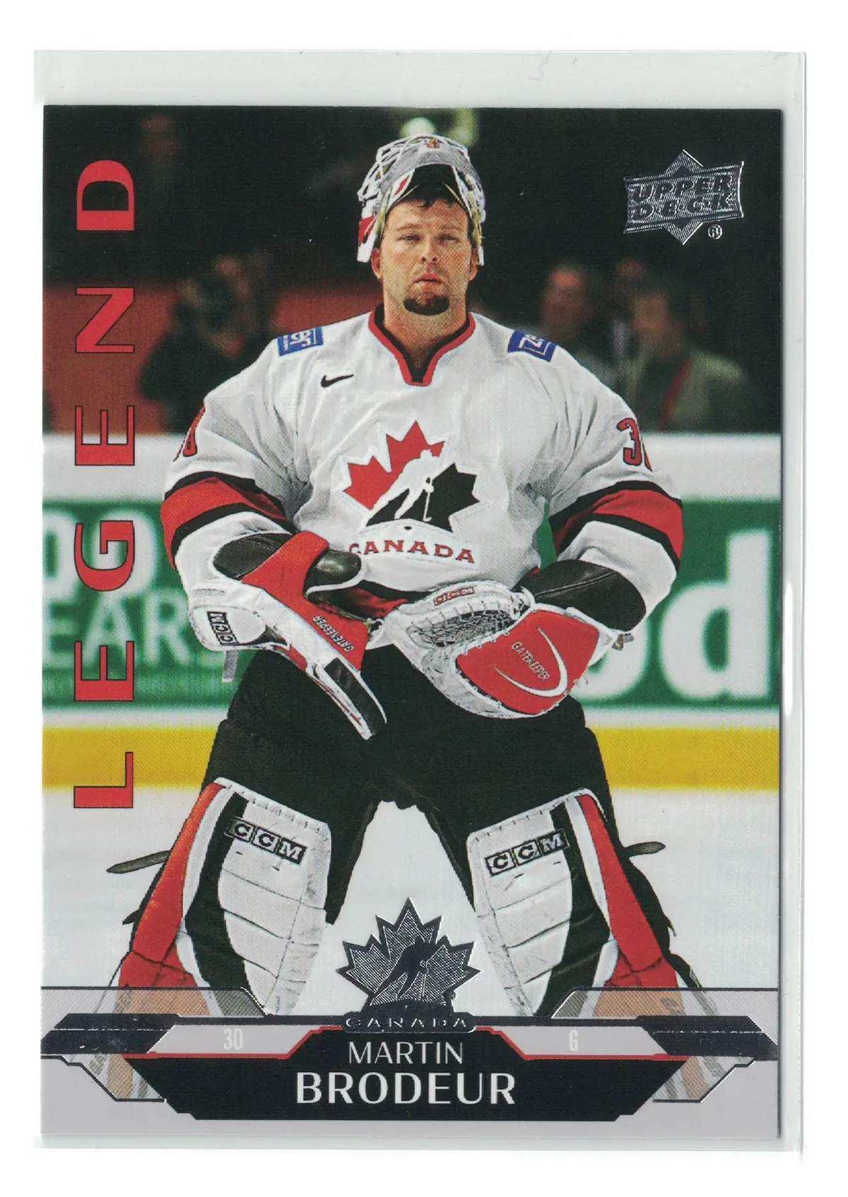 Martin Brodeur Legend #178 2026 UD Team Canada — front